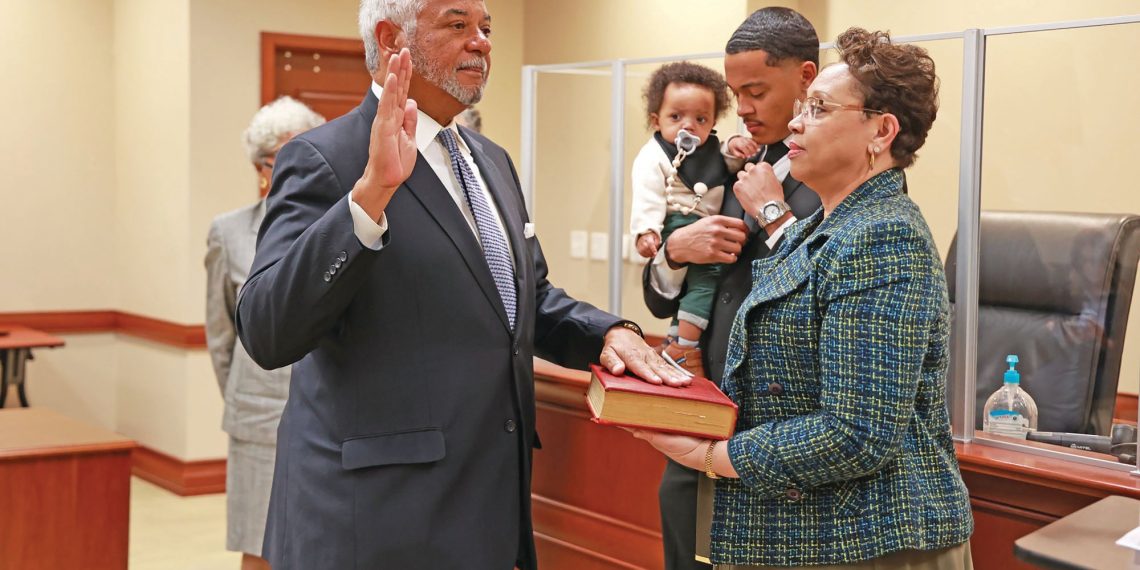 Solicitor Finney, assistant solicitors sworn in