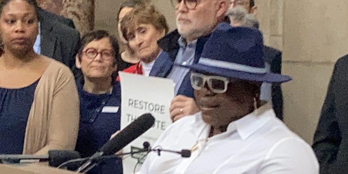 Advocates say restoring voting rights for felons would improve public safety